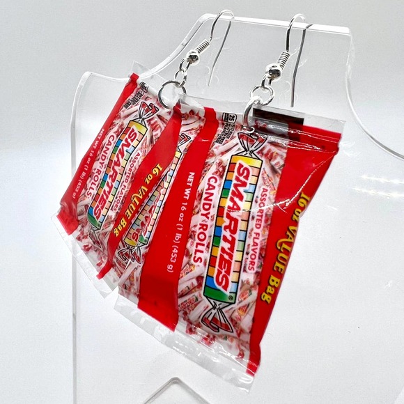 Smarties Earrings - Valentines Candy Earrings - Mini Brands Earrings - Picture 6 of 9